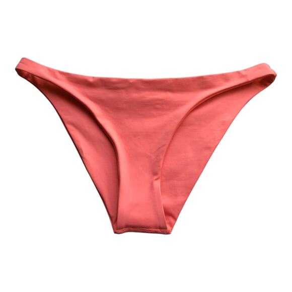 L Space Camacho Women's Bikini Swimsuit Bottom Coral Pink Stretch Medium/Large - Picture 1 of 6